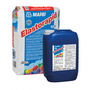 Mapei Elastorapid divkomponentu īpaši elastīga flīžu līme (C2FTE S2), 31.3kg
